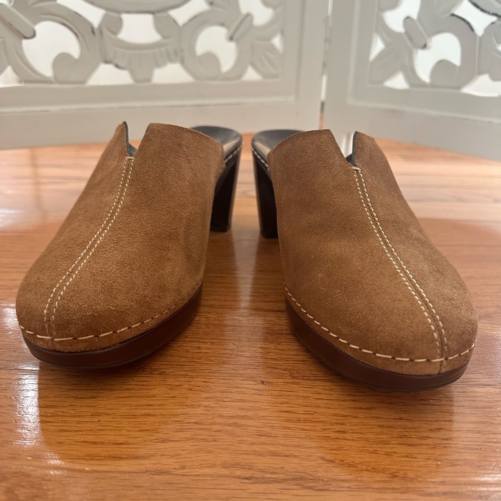 Cole Haan Tan Suede Women's Mules